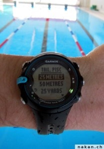 Garmin Swim taille piscine