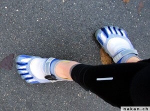 Garmin Footpod sur les Vibram Five Fingers