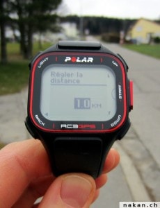 Polar RC3 GPS tour automatique