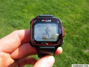 Polar RC3 GPS démarrer entrainement