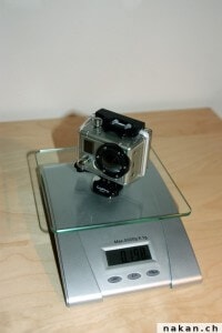 Poids GoPro Hero 2