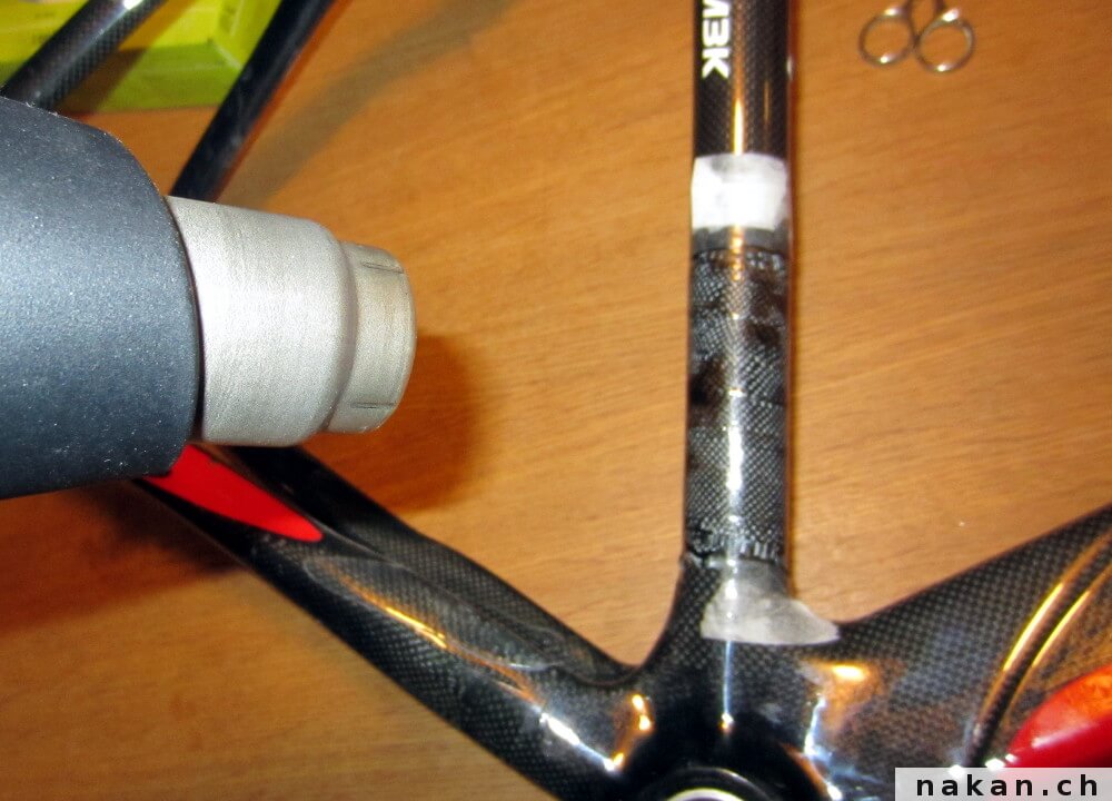 Kit de réparation carbone pour vélo en fibres de carbone.