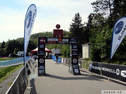 Ironman 70.3 Muskoka: ligne d'arrivée