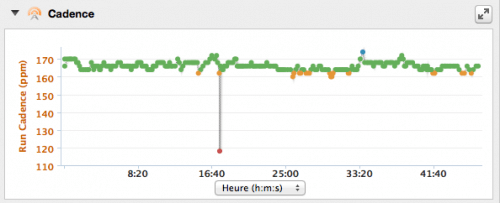 Garmin Connect cadence