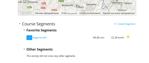 Segments à vélo