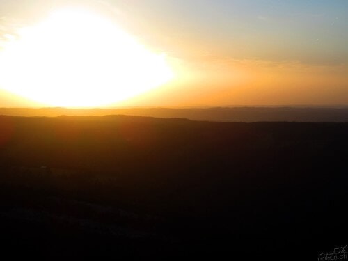 Courcher du soleil sur le Jura