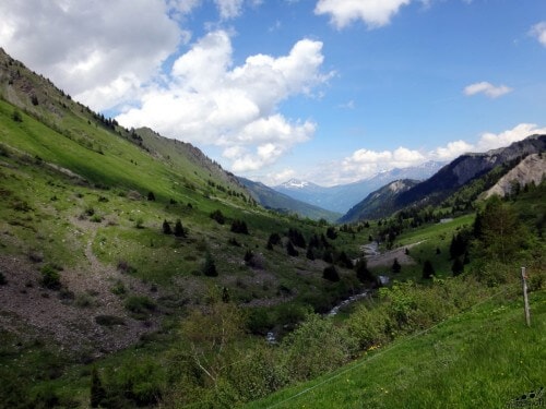 Vue depuis la montée du Glandon