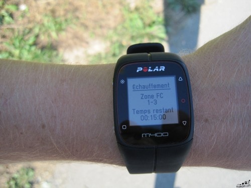 Entrainement sur la Polar M400