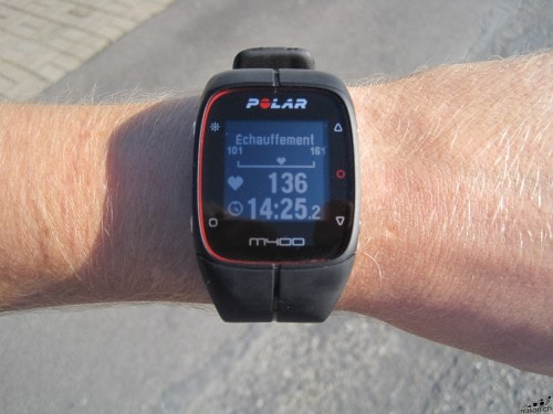 Entrainement sur la Polar M400