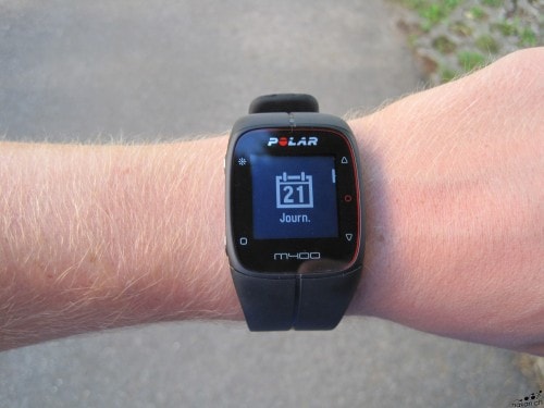 Entrainement sur la Polar M400