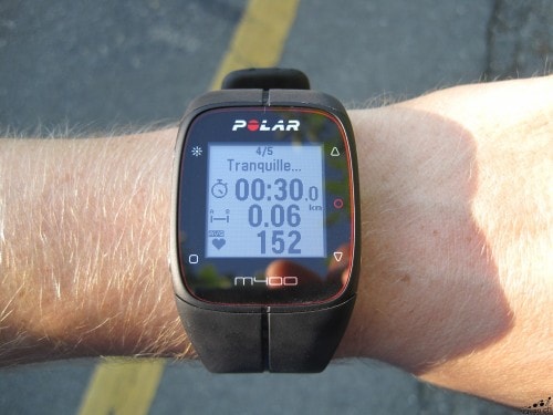 Entrainement sur la Polar M400