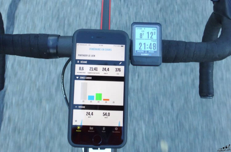 Wahoo ELEMNT Mini sur le vélo