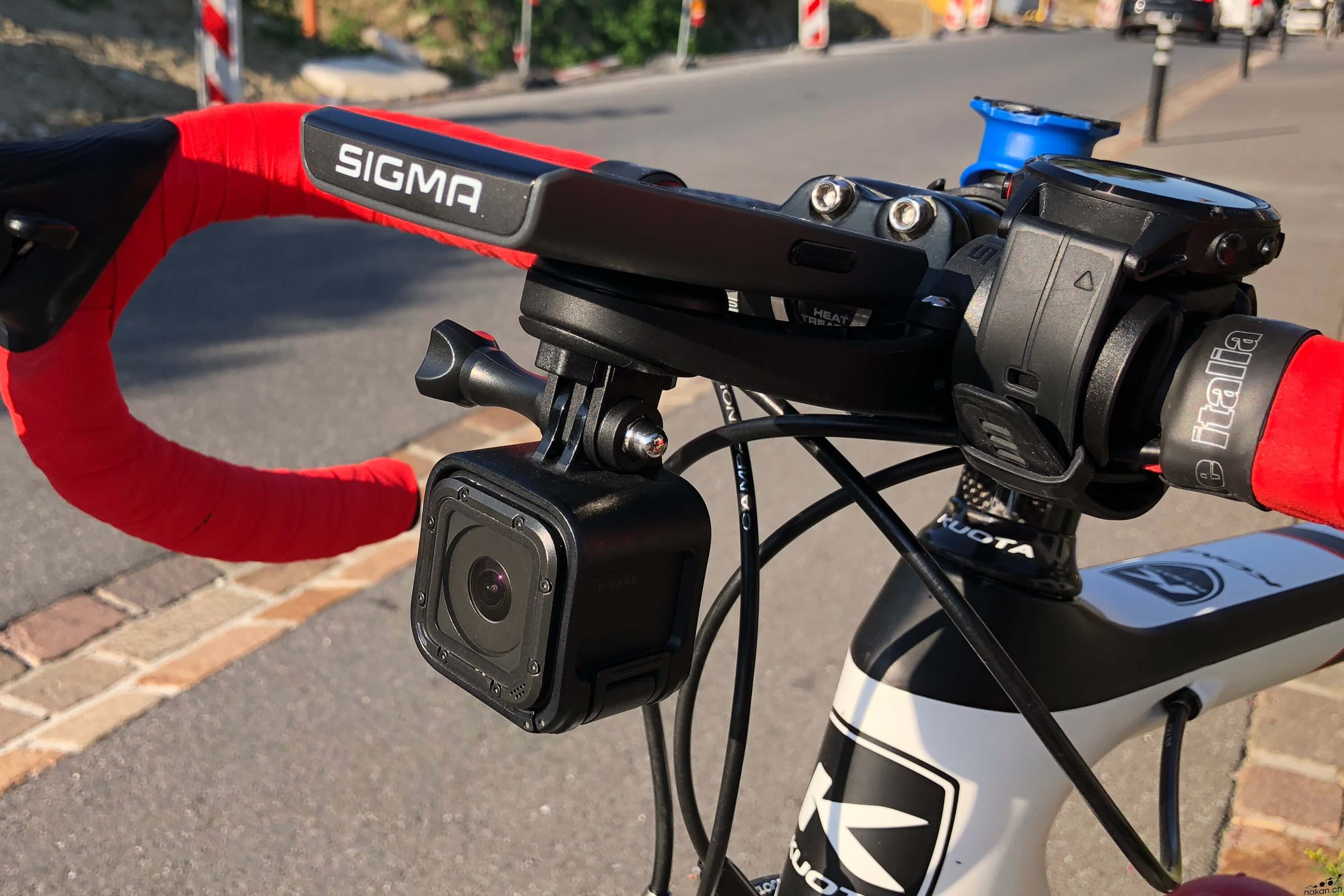Support compteur vélo cintre deporte avec et sans fil Sigma bc12.0