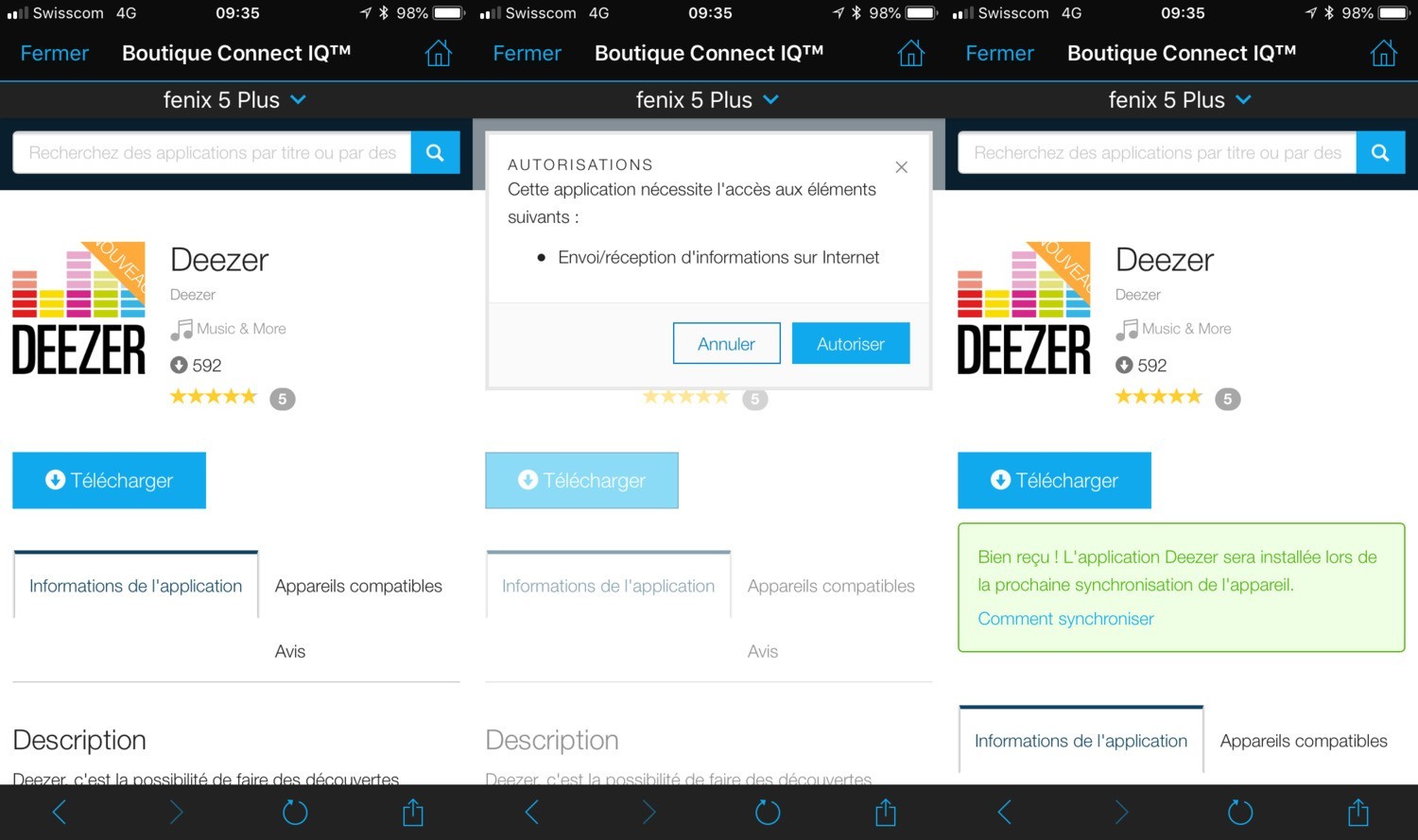 deezer garmin