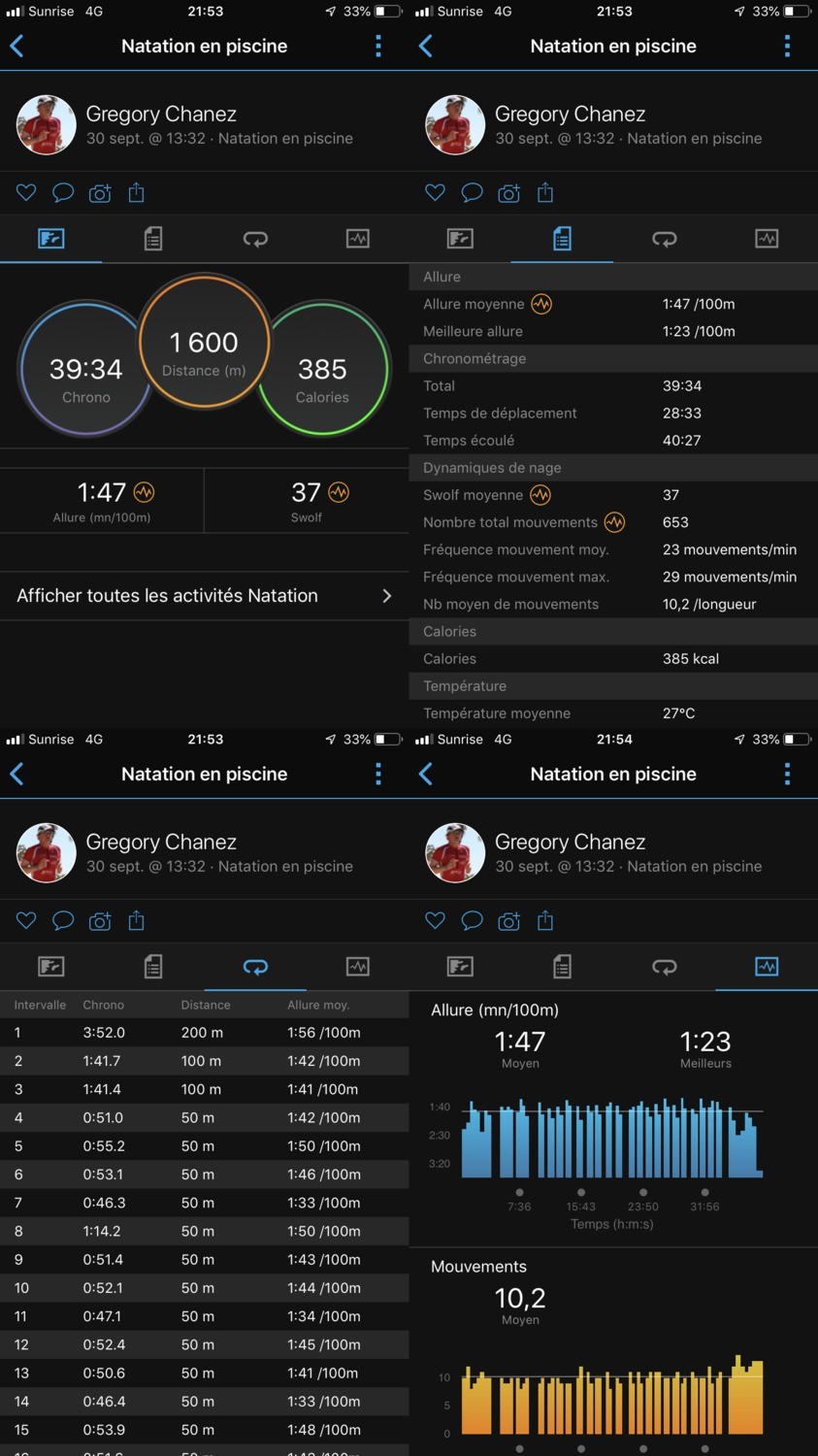 garmin instinct swimming review