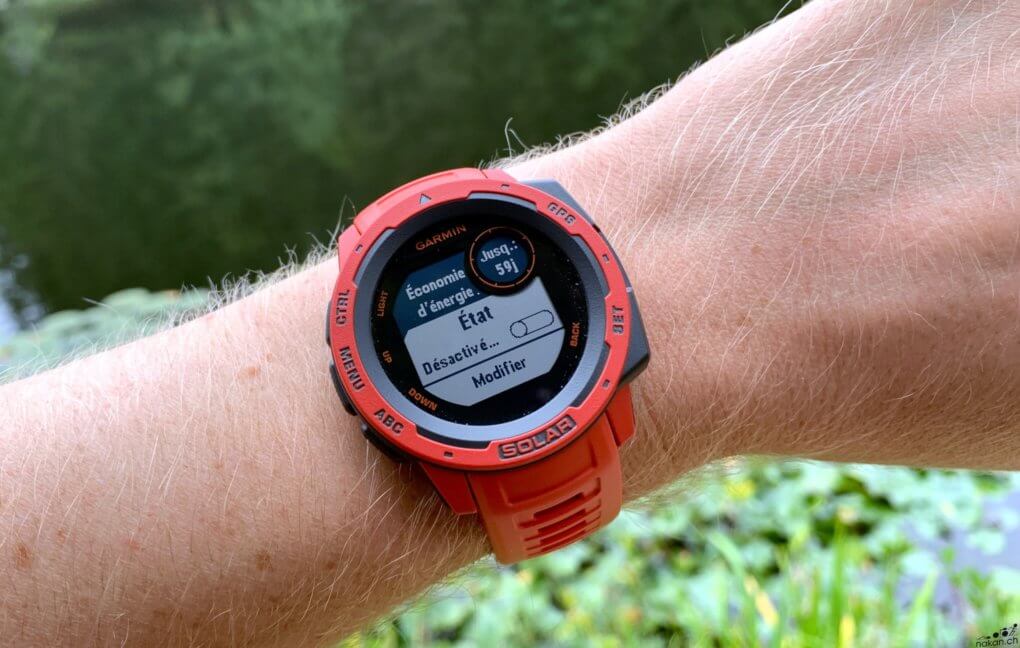 Test montre outdoor Garmin Instinct solar