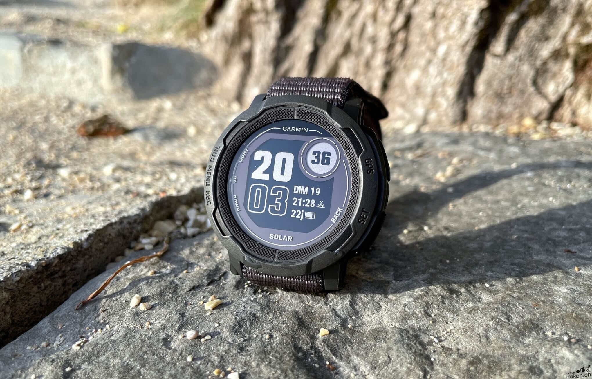 Test montre outdoor Garmin Instinct solar