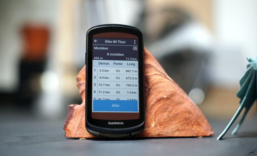 Compteur vélo GPS Garmin Edge 540 bonne autonomie ClimbPro cartographie top