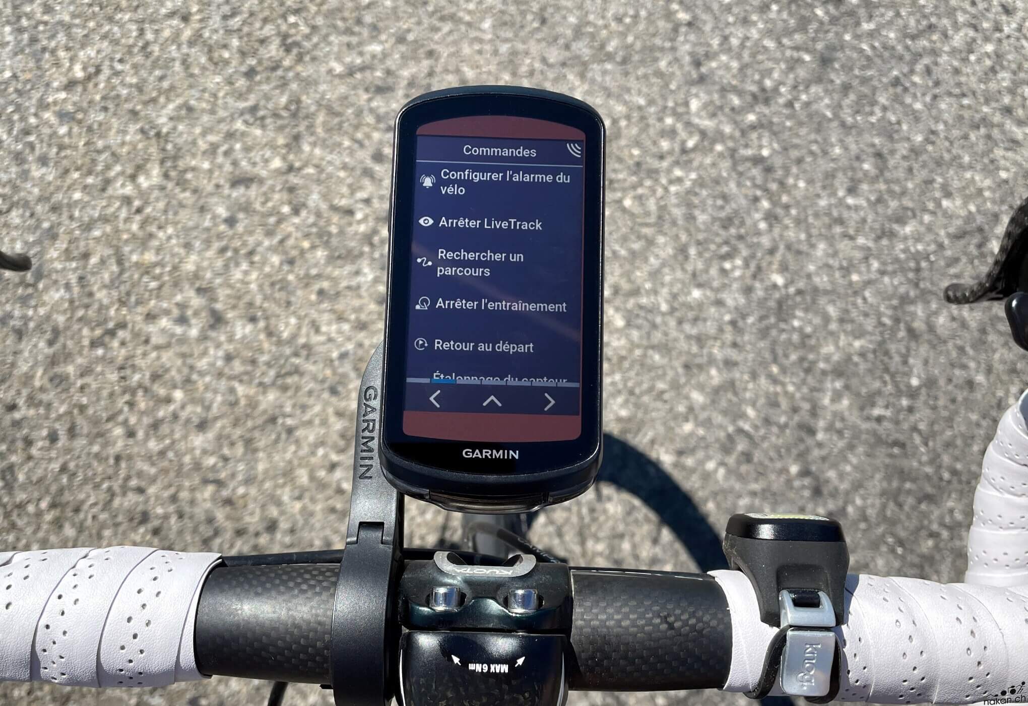 La navigation Komoot en direct sur les produits Garmin - Transition Vélo