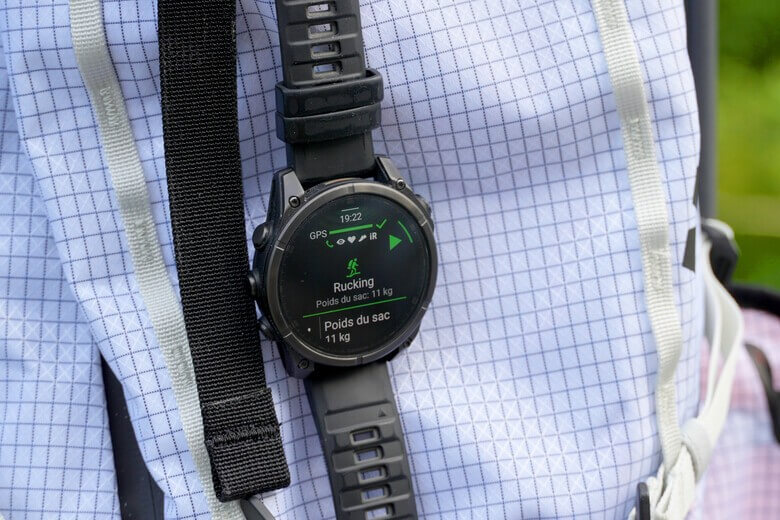 Tout savoir sur le profil Rucking et le poids du sac à dos sur les montres Garmin